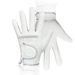 Gants de golf GEO BROTHERS en cuir Cabretta de qualité supérieure, antidérapants, à enfiler, doux au toucher, respirants, adaptés aux hommes et aux femmes, personnalisables, OEM, en gros - Product Image 3