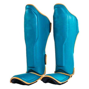 Espinilleras de Boxeo Personalizadas al Por Mayor, Protector de Espinilla para Hombre, Espinilleras de Cuero PU de Alta Calidad - Product Image 6
