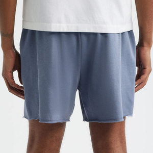 Shorts tricotés unis de haute qualité, légers, bleu pastel, style vintage, pour entraînement et musculation, dernière collection - Product Image 2