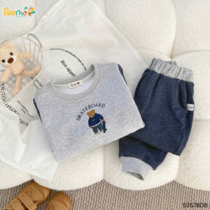 Conjunto de Ropa de Moda para Niños Pequeños, Sudadera de Felpa, Pantalones Deportivos, Conjunto de Ropa Informal de Invierno para Niños - Product Image 6