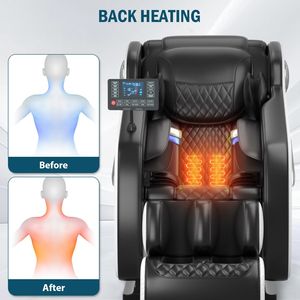Sofá Reclinable de Masaje Shiatsu Eléctrico de Cuero con Gravedad Cero, Cuidado Completo del Cuerpo, Pies y Cuello, Calefacción y Funciones de Lujo - Product Image 5