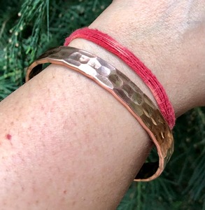 High Quality Solid <b>Copper</b> Bracelets & Cuffs Pure <b>Copper</b> Non-Toxic Customizable Design Women's Gift Set Rose Gold Plated <b>Copper</b> A - Product Image 2