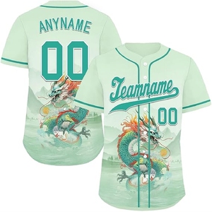 เสื้อเบสบอลพรีเมียมแบบซับลิเมชั่น พิมพ์สีเต็มตัว ระบายอากาศได้ดี ไซส์ใหญ่ น้ำหนักเบา ชุดกีฬาสำหรับนักกีฬา - Product Image 1