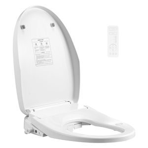 Sedile WC Elettrico Intelligente con Bidet Integrato, Telecomando, Forma Quadrata, Funzione Chiusura Ammortizzata, Migliora i WC Esistenti, Design Allungato - Product Image 1