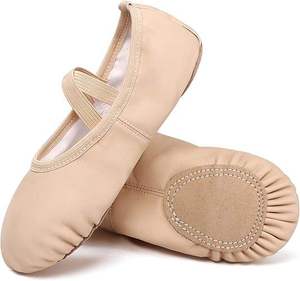 Chaussures de danse classique pour femmes, best-seller, design personnalisé, couleur unie, cuir véritable - Product Image 4