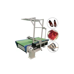 Jinan cnc leather ball cricket bat Die cutting machine motorized leather strap cutter mens leather shoes flatbed cutter With CE