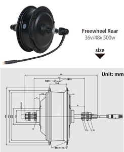 Motore per Bicicletta Elettrica da 250W 350W 500W, 16 20 24 26 27.5 28 29 Pollici, Parti per Ruota Anteriore/Posteriore - Product Image 4