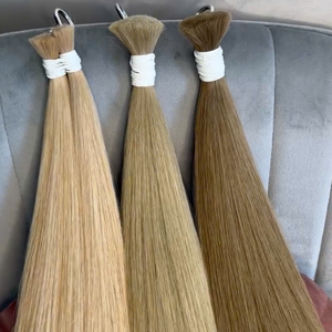 Extensiones de Cabello Humano Virgen Vietnamita Rusa, Cabello Premium a Granel, Calidad Super Double Drawn, 100g, Puntas Completas, Todos los Colores - Product Image 1