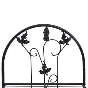 Black <b>Iron</b> 3-Layer Plant Rack 20.5"x11"x50.4" Garden Supplies - Product Image 5
