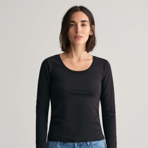 Camiseta Túnica Lisa para Mujer, Corte Holgado, Cuello Redondo, con Abertura Lateral, Venta al Por Mayor - Product Image 1