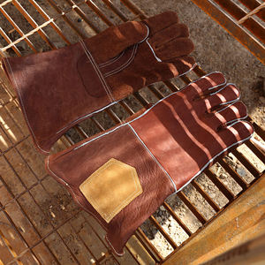Guantes de Soldadura TIG Unisex para Adultos, 12 Pulgadas, Piel de Cabra, Pulgar Keystone, Puño de Piel de Vacuno - Product Image 4
