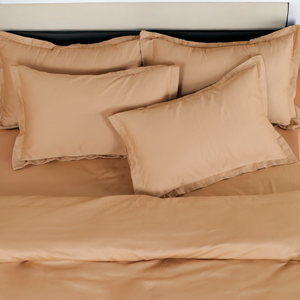 Ensemble de draps de lit beige de qualité supérieure avec housses d'oreiller, finition douce et élégante - Product Image 6