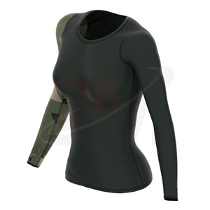 Camiseta de compresión deportiva ligera para yoga, correr y entrenamiento, top deportivo de compresión para mujer - Product Image 1
