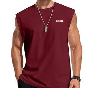 Mens Sleeveless Tank Top Plus Size Casual Sports <b>Vest</b> Breathable Quick Dry Knitted Polyester Gym Wear - Product Image 5