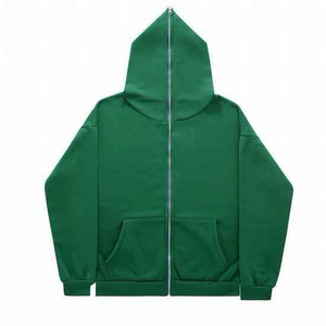 400 GSM Zipper Hoodie Cotton Blank Cropped French Terry Zipper <b>up</b> Hoodies <b>Zip</b> <b>Ups</b> Heavyweight Full Custom Printing <b>Zip</b> <b>up</b> Hoodie - Product Image 1
