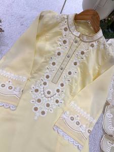 Nuevo Conjunto de Salwar con Dupatta para Mujer, Diseño Romano Bordado, Reversible, Antiarrugas, Elástico, de Secado Rápido, Ideal para Fiestas - Product Image 6