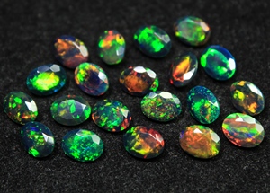Black Opal Natural Ethiopian <b>Fire</b> Opal Gemstone Oval Cut Cabochon With Brilliant Play Of Color For Jewelry Making and Supplies - Product Image 4