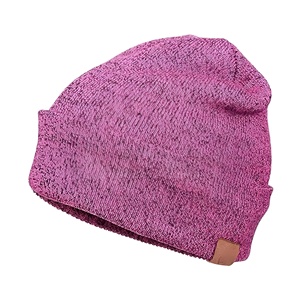 Gorro de Punto de Alta Calidad 100% Acrílico, Unisex, Alta Elasticidad, Ventilado, Cálido, con Patrón de Rayas, Ideal para el Invierno - Product Image 1