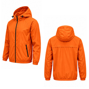 Windbreaker <b>Jacket</b> for <b>Men</b> <b>Lightweight</b> Outdoor Sports Water Resistant Full Zip Hooded Activewear OEM ODM Custom OEM Manufacturer - Product Image 6