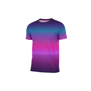 T-shirt vierge en polyester à manches courtes, coupe classique, tricoté, personnalisable par sublimation, idéal pour l'impression par transfert thermique - Product Image 5