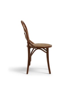 High quality material Cross <b>back</b> chair solid teak wood frame with woven natural rattan on the seat for wedding chair - Product Image 3