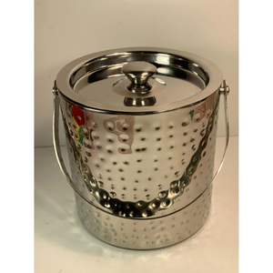 Modern Silver Double Wall Stainless Steel Ice <b>Bucket</b> <b>with</b> <b>Lid</b> and Handle Metal Wine Chiller for Bar Party Outdoor Picnic Usage - Product Image 6