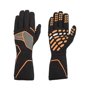 Gants de karting personnalisés de haute qualité à doigts entiers, coupe-vent, en cuir imprimé, compatibles écran tactile, confortables - Product Image 1
