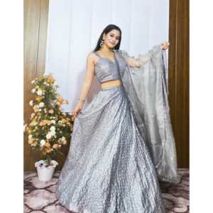 Robes de soirée de créateur, tenue de soirée, lehenga choli avec travail de sequins - Product Image 6