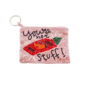 Embroidered <b>Seed</b> Beads Promotional Coin Purse with Fashion Pattern Design Washable Handmade Beaded Coin Pouch Custom Label - Product Image 6