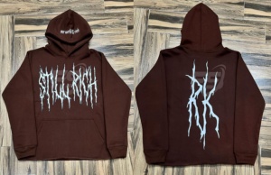 Custom High Quality Vintage Oversized Pullover Unisex Hoodie Puff Print Embossed 3D Fleece Drop Shoulder Winter Embroidery - Product Image 3