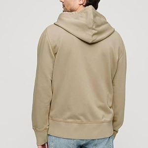 Sweat à capuche sur mesure OEM pour homme, coupe oversize, avec surpiqûres blanches, pull à capuche personnalisé pour homme, coupe carrée, en tissu épais - Product Image 4