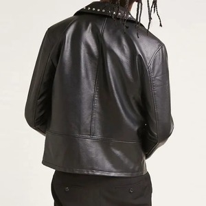 Hot Selling Winter Men <b>Slim</b> <b>Fit</b> Leather <b>Jackets</b> Outerwear Customized Design Leather <b>Jackets</b> for Men - Product Image 3
