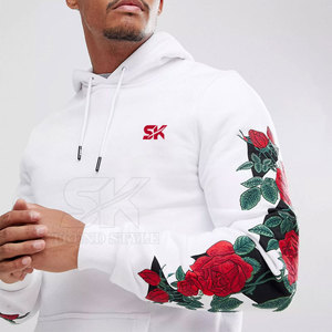 เสื้อฮู้ดปักแบบสวมหัวทรงเข้ารูปเสื้อสเวตเตอร์ปักลายแบบสวมสบาย - Product Image 3