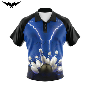 Maillot de bowling personnalisé à séchage rapide avec logo, chemises de bowling personnalisées pour hommes, chemises d'équipe pour club, chemise unisexe à manches courtes - Product Image 1