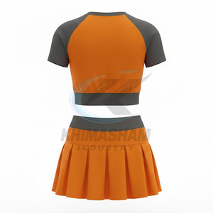 Vente directe d'usine, uniforme de cheerleading pour femmes, sans manches, respirant, en polyester, personnalisé, de haute qualité, nouveau style, vêtements de sport - Product Image 2