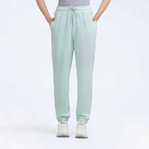 Wholesale 100% Cotton <b>Drawstring</b> Waist Women <b>Trousers</b> / French Terry Cotton Hip Hop Eco-Friendly Breathable Casual Sweatpants - Product Image 1