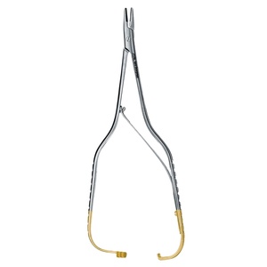 Pinza Portaagujas Olsen Hegar de 16 cm, Instrumento Quirúrgico Recto de Alta Calidad con Mordazas Lisas y Dentadas, Acero Inoxidable - Product Image 1
