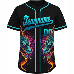 Durable Sublimation Baseball Jersey for Sports Teams with Premium Stitching and Vibrant Print Finish - Product Image 2