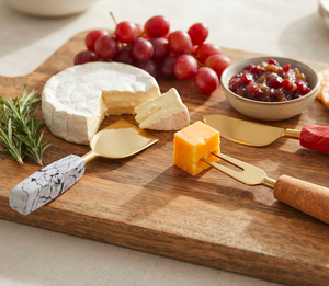 Modern <b>Cheese</b> <b>Knife</b> <b>Set</b> With Marble Resin Handles And Copper Blades Durable Dishwasher Safe For Kitchenware And Hotel Use - Product Image 6