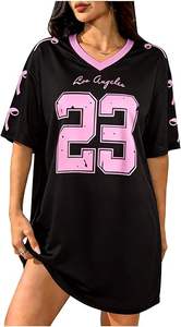 Vente en gros de maillots de football personnalisés pour femmes, robe à manches courtes, imprimé, respirant, polyester, uniforme de football, service OEM - Product Image 3