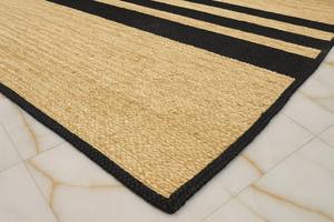 Alfombra de Yute Trenzada Estilo Boho, Tejida a Mano, de Fibra Natural, Estilo Rústico Chic para Decoración de Sala de Estar - Product Image 3