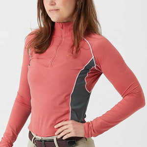 Camiseta de equitación para mujer de alta calidad, deportiva, con cremallera, capa base técnica, la mejor calidad, para jodhpurs y pantalones de equitación. - Product Image 6