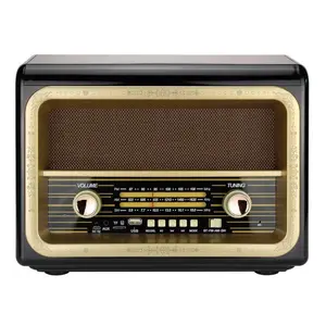 Caixa de som portátil com rádio amfm, alto falante, sistema de música bt, som transparente, portátil, rádio fm, ondas curtas