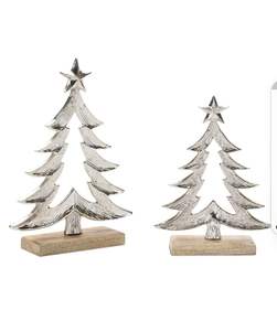 Centro de Mesa Navideño de Metal con Base de Madera, Decoración Festiva para el Hogar - Product Image 6