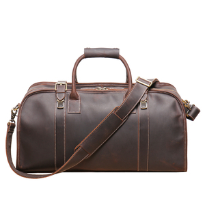 Bolsa de Viaje de Cuero Genuino Impermeable de Lujo para Exteriores, con Cierre de Cremallera Personalizado, Gran Capacidad, Ajustable, Nueva Llegada, Alta Calidad - Product Image 1