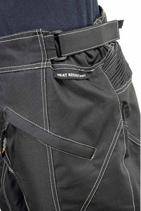 Chaleco de Motociclista de Cuero Negro Clásico para Hombre Samroz Sports, Diseño de Estrellas y Franjas con Forro - Product Image 2