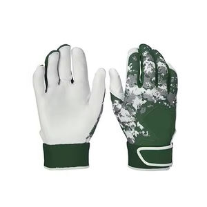 Gants de frappeur de baseball en cuir de qualité supérieure, toucher doux, légers, respirants, maille respirante, séchage rapide, forte adhérence, jeu en toute sécurité, confort - Product Image 1