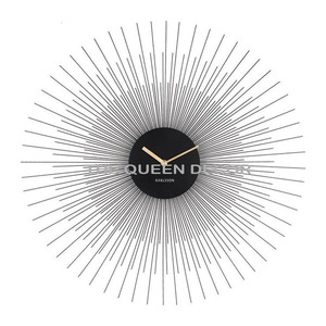 Horloge murale en métal de style Art déco classique, squelette en fer industriel antique, avec chiffres romains, affichage à aiguilles à quartz, pour la décoration de la maison - Product Image 5