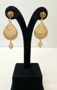 Good Selling 24K Gold Plated Stainless Steel Jewelry Fashionable Style Necklace Earrings and <b>Ring</b> - Product Image 4