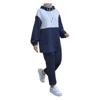 2026 Kadınlar İçin Normal Kalıp Tesettür Spor Mayo Hicabı Hafif Nefes Alabilen Hızlı Kuruyan Polyester/Pamuk UPF50+ Uzun Kollu